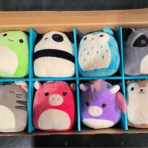 Toy set. Squishmallows 8 pack of cute plush soft squishy 5inch toys.